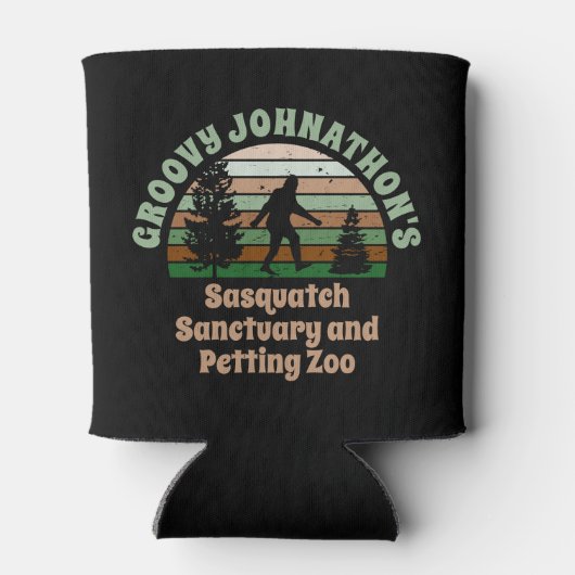 Personalized Funny Sasquatch Sanctuary Blikjeskoeler (Achterkant)