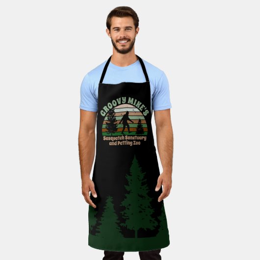 Personalized Funny Sasquatch Sanctuary Schort (Gedragen)