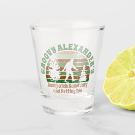 Personalized Funny Sasquatch Sanctuary Shot Glas