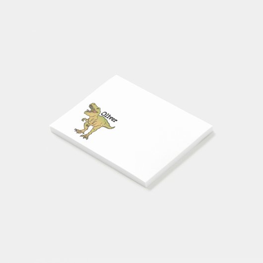 Personalized funny T-REX Dinosaur Post-it® Notes (Schuin)
