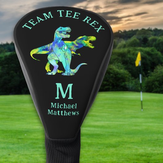 Personalized Funny Team Tee Rex Dinosaur Joke Golfheadcover
