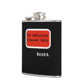 Personalized Funny | Uitsluitend voor medische doe Heupfles (Links)