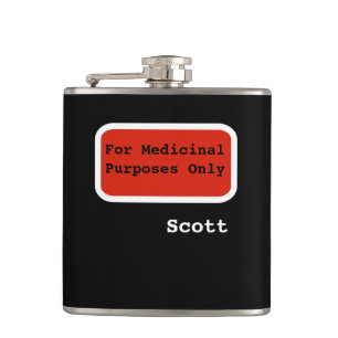 Personalized Funny   Uitsluitend voor medische doe Heupfles