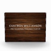 Personalized Funny Wood Paneling Procrastinator Fotoblokken (Voorkant)