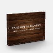 Personalized Funny Wood Paneling Procrastinator Fotoblokken (Links)