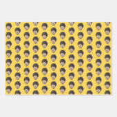 Personalized Funny yellow Custom Face Photo Inpakpapier Vel (Voorkant 2)