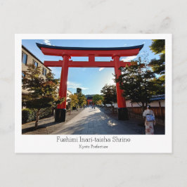 Personalized, Fushimi Inari-taisha Shrine, Japan Briefkaart