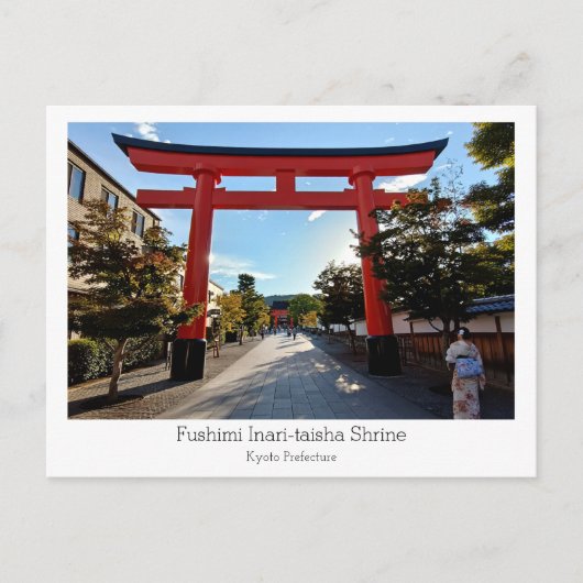 Personalized, Fushimi Inari-taisha Shrine, Japan Briefkaart (Voorkant)
