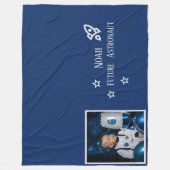 Personalized Future Astronaut Kids Fleece Deken (Voorkant)