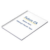 Personalized Future CA Notebook – Custom Name Exam Notitieboek (Linkerzijde)