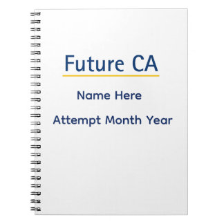 Personalized Future CA Notebook – Custom Name Exam Notitieboek