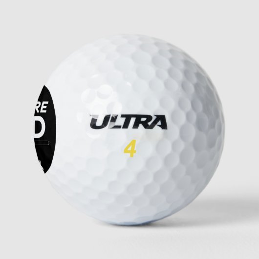 Personalized Future Dad Coming 2023 Golfballen (Logo)