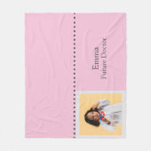 Personalized Future Doctor Kids with Name & Photo Fleece Deken (Voorkant)