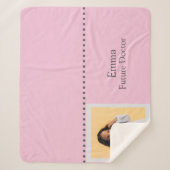 Personalized Future Doctor Kids with Name & Photo Sherpa Deken (Voorkant)