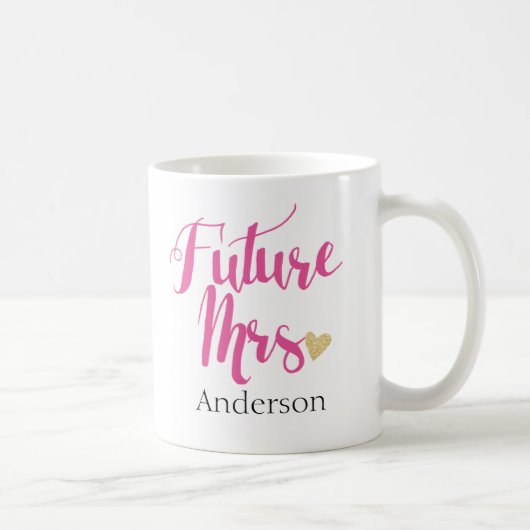 Personalized Future Mrs. | Bride-to-Be3 Koffiemok (Rechts)