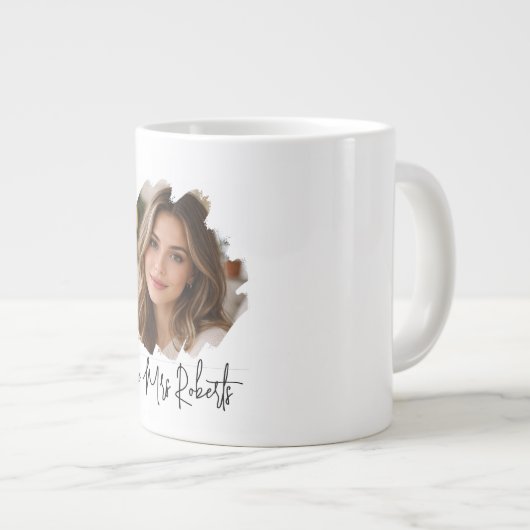 Personalized Future Mrs- Bride to Be Engagement Grote Koffiekop (Voorkant rechts)