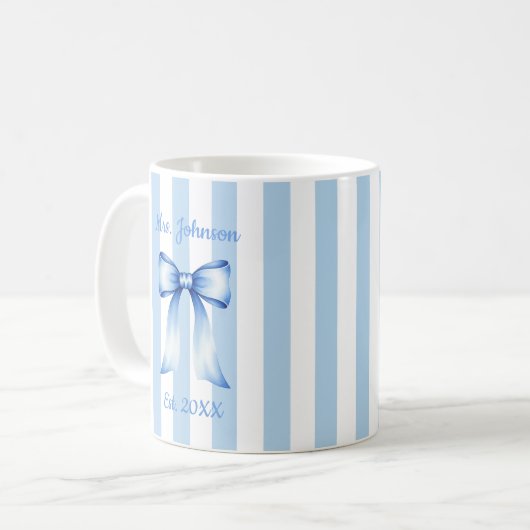 Personalized Future Mrs. Mug, Custom Engaged Mug Koffiemok (Voorkant links)