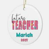 Personalized Future Teacher Christmas Ornament (Links)