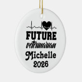 Personalized Future Veterinarian  Keramisch Ornament (Rechts)