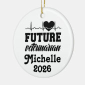 Personalized Future Veterinarian Keramisch Ornament (Links)
