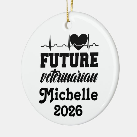Personalized Future Veterinarian  Keramisch Ornament (Links)