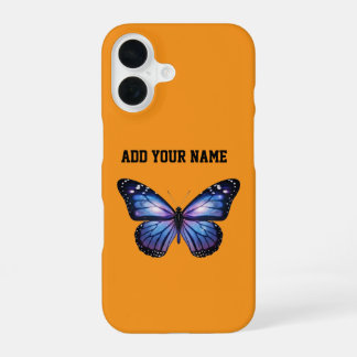 Personalized Galaxy Butterfly Cosmic Nebula Aesthe iPhone 16 Hoesje