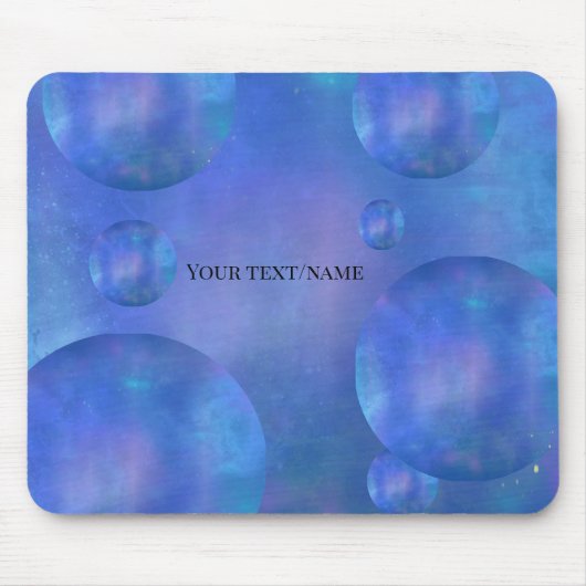 Personalized Galaxy Nebula Mouse Pad - Custom Name Muismat (Voorkant)