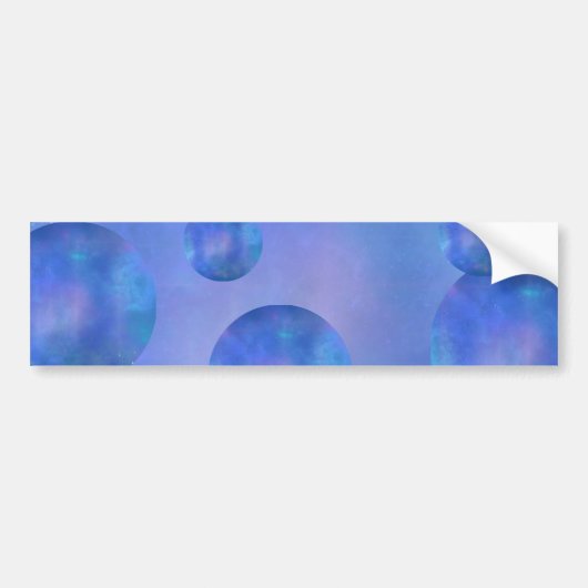 Personalized Galaxy Space Nebula Art - Custom text Bumpersticker (Voorkant)