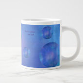 Personalized Galaxy Space Nebula Art - Custom text Grote Koffiekop (Rechts)