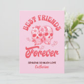 Personalized Galentine’s Day Card Feestdagenkaart (Staand voorkant)