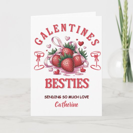 Personalized Galentine’s Day  Kaart (Voorkant)