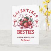 Personalized Galentine’s Day  Kaart (Gele Bloem)