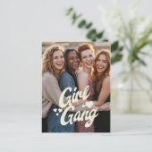 Personalized Galentine’s Day Photo Briefkaart (Staand voorkant)