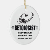 Personalized Gamblers Keramisch Ornament (Rechts)