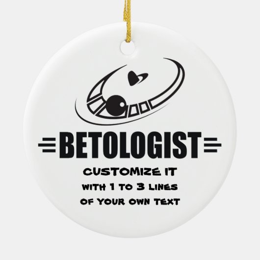 Personalized Gamblers Keramisch Ornament (Achterkant)