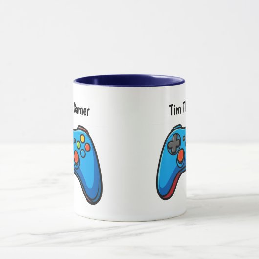 Personalized Gamer Coffee Mug Custom Name Gift Mok (Midden)