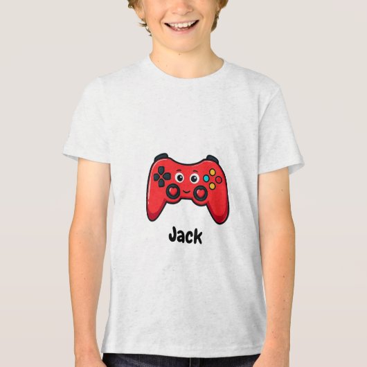 Personalized Gamer Valentine Shirt for Boys (Voorkant)