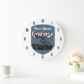 Personalized Garage Sign with Camaro Grote Klok (Huis)