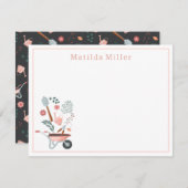 Personalized Garden Tools Note Card  Notitiekaartje (Voorkant / Achterkant)