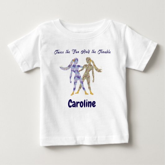 Personalized Gemini Zodiac Impressionist Toddler  (Voorkant)