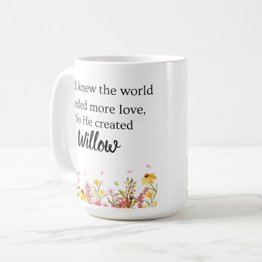 Personalized Genesis Chapter One Coffee Mug Koffiemok (Voorkant links)