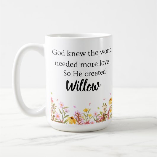 Personalized Genesis Chapter One Coffee Mug Koffiemok (Links)