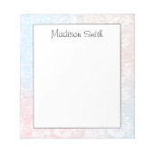 Personalized Geometric Notepad Notitieblok (Voorkant)