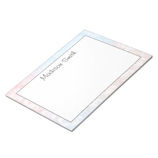 Personalized Geometric Notepad Notitieblok (Schuin)