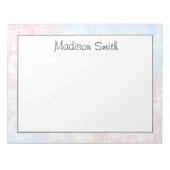 Personalized Geometric Notepad Notitieblok (Voorkant)