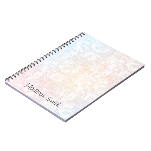 Personalized Geometric Notitieboek (Linkerzijde)