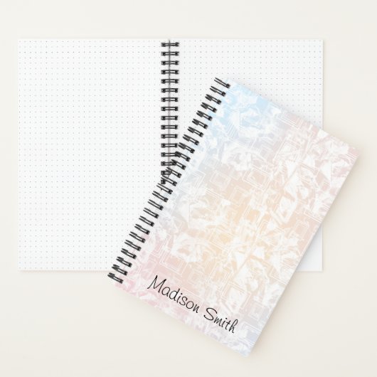 Personalized Geometric Pattern Notitieboek (Binnen)