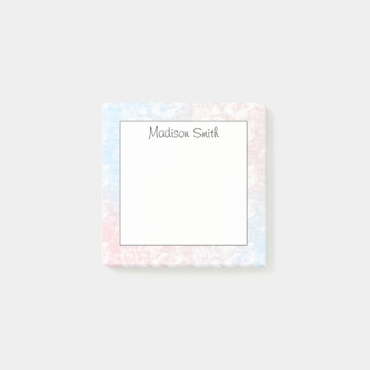 Personalized Geometric  Post-it® Notes (Voorkant)