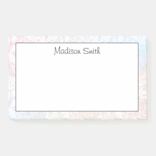 Personalized Geometric Post-it® Notes (Voorkant)