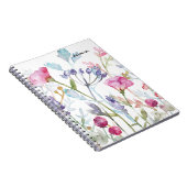 PERSONALIZED Geperste Bloemen| Notitieboek (Rechterzijde)